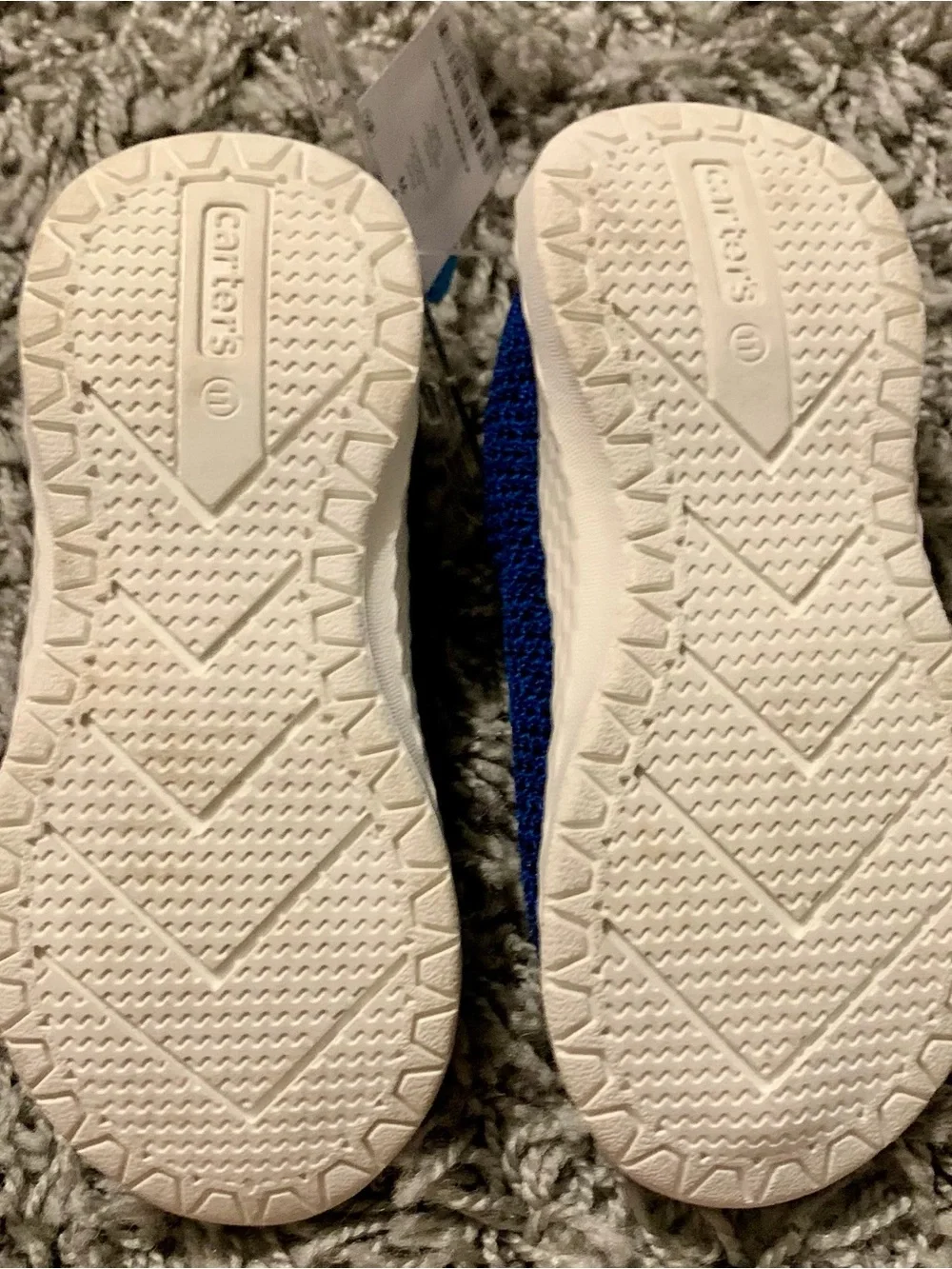 Carter's Deep Blue Knit Slip-On Sneakers for Kids